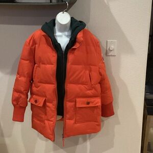Women’s Orange Puffer Jacket